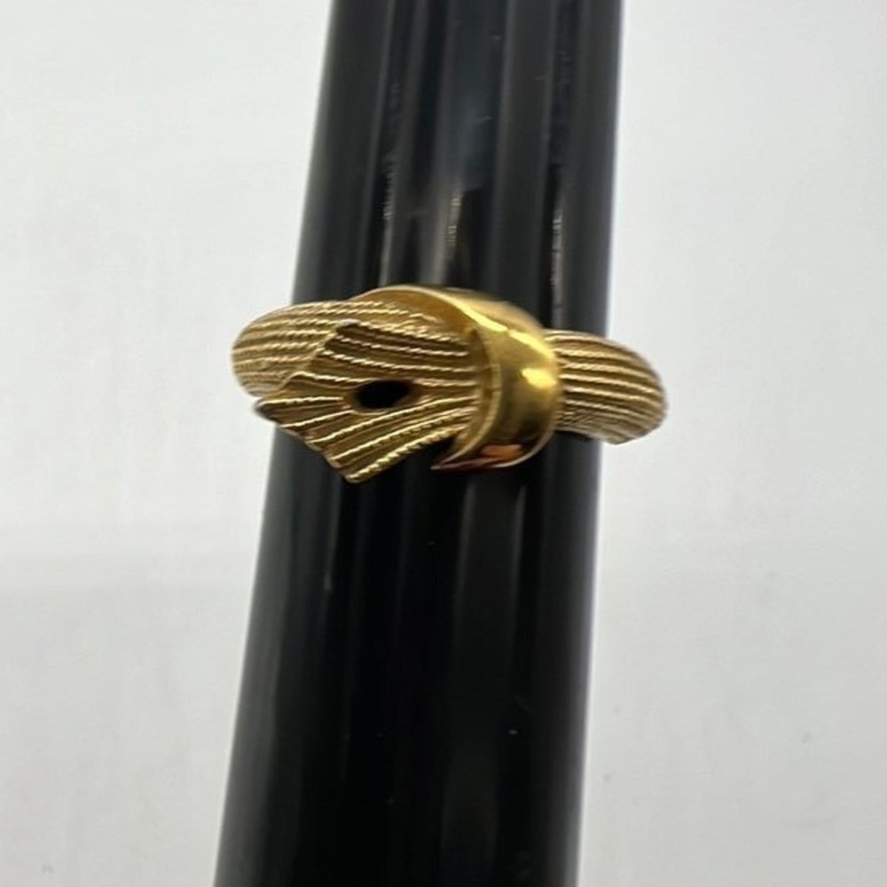 Avon Gold Tone Ring Size 5 90s Minimalist Quiet Luxury Holiday Gift